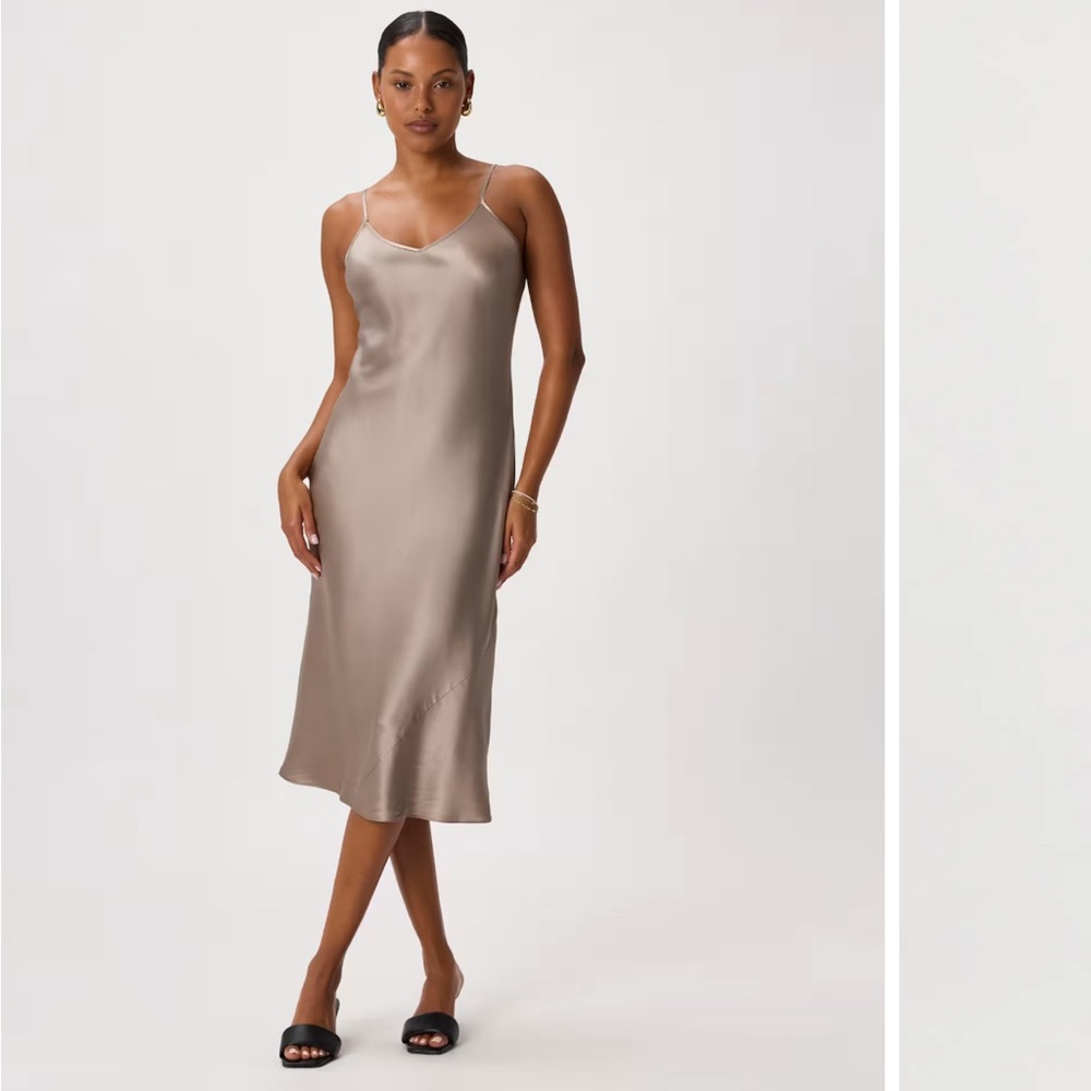 Quince 100% Washable Silk Slip Dress NWOT
